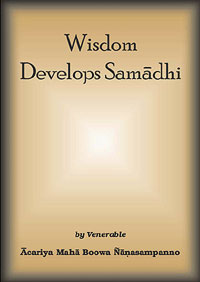wisdom develops samadhi cover